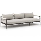 Sherwood 93" Outdoor Sofa, Stone Grey/Bronze-Furniture - Sofas-High Fashion Home