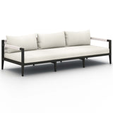 Sherwood 93" Outdoor Sofa, Natural Ivory/Bronze-Furniture - Sofas-High Fashion Home