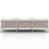 Sherwood 93" Outdoor Sofa, Natural Ivory/Washed Brown-Furniture - Sofas-High Fashion Home