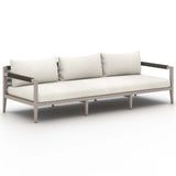 Sherwood 93" Outdoor Sofa, Natural Ivory/Weather Grey-Furniture - Sofas-High Fashion Home