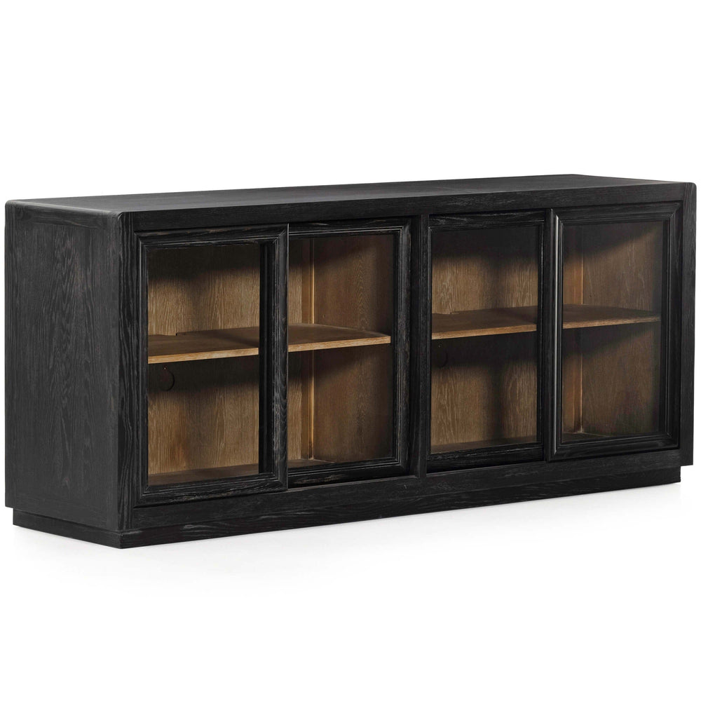 Normand Sideboard, Distressed Black-Furniture - Storage-High Fashion Home