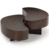 Avett Coffee Table, Smoked Guanacaste-Furniture - Accent Tables-High Fashion Home