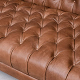 Williams Leather Sofa, Washed Chocolate-High Fashion Home