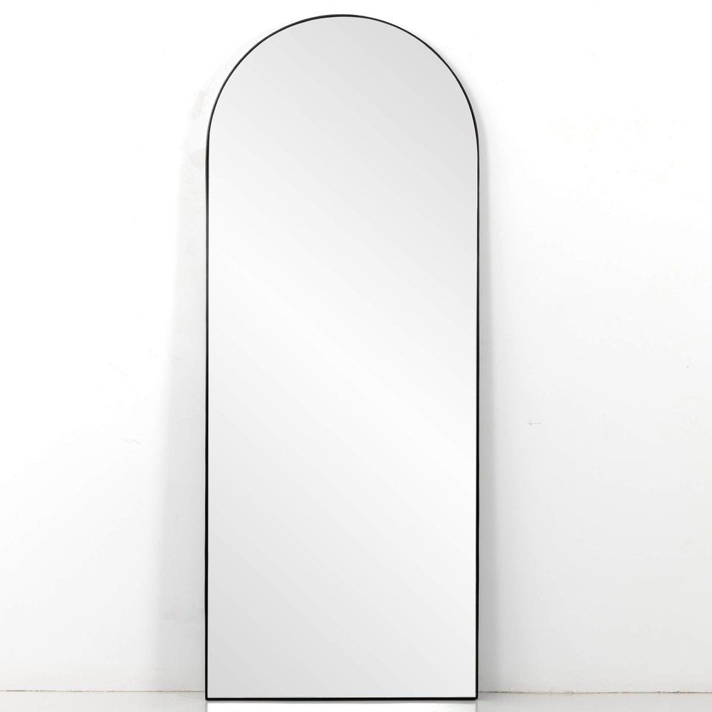 Georgina Floor Mirror, Iron Matte Black-Accessories-High Fashion Home