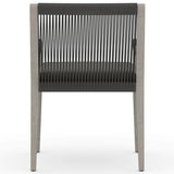 Sherwood Outdoor Dining Arm Chair, Charcoal/Weathered Grey-Furniture - Dining-High Fashion Home