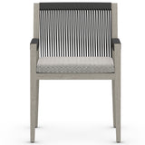 Sherwood Outdoor Dining Arm Chair, Faye Ash/Weathered Grey-Furniture - Dining-High Fashion Home