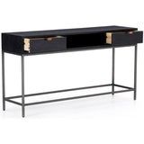 Trey Console Table, Black Wash-Furniture - Accent Tables-High Fashion Home