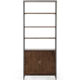 Trey Modular Wide Bookcase, Auburn Poplar-Furniture - Storage-High Fashion Home