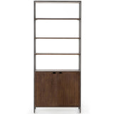 Trey Modular Wide Bookcase, Auburn Poplar-Furniture - Storage-High Fashion Home