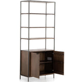 Trey Modular Wide Bookcase, Auburn Poplar-Furniture - Storage-High Fashion Home