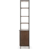 Trey Modular Wide Bookcase, Auburn Poplar-Furniture - Storage-High Fashion Home