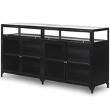 Shadow Box Sideboard, Black-Furniture - Storage-High Fashion Home