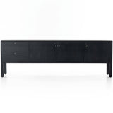 Isador Media Console, Black Wash Poplar-Furniture - Storage-High Fashion Home