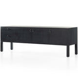 Isador Media Console, Black Wash Poplar-Furniture - Storage-High Fashion Home