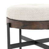 Edwyn Small Ottoman, Gibson Wheat-Furniture - Chairs-High Fashion Home