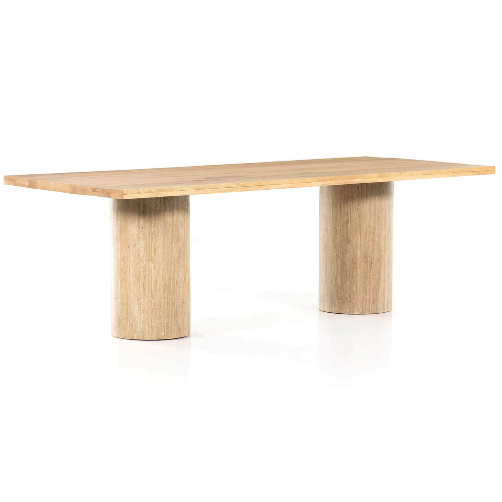 Malia Dining Table, Natural Oak-Furniture - Dining-High Fashion Home