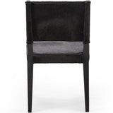 Villa Leather Dining Chair, Black Hair On Hide - Set of 2-Furniture - Dining-High Fashion Home