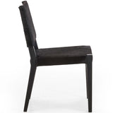 Villa Leather Dining Chair, Black Hair On Hide - Set of 2-Furniture - Dining-High Fashion Home