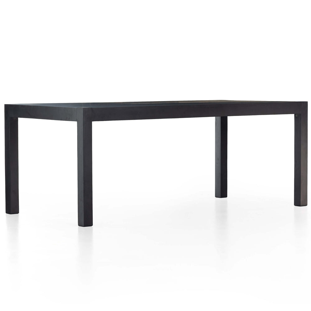 Isador Dining Table, Black Wash Poplar-Furniture - Dining-High Fashion Home