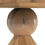 Bibianna Dining Table, Smoked Honey-Furniture - Dining-High Fashion Home