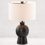 Kelita Table Lamp, Textured Black-Lighting-High Fashion Home