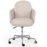 Bijou Desk Chair, Fayette Dove-Furniture - Office-High Fashion Home