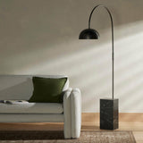 Jenkin Floor Lamp, Black Marble-Lighting-High Fashion Home