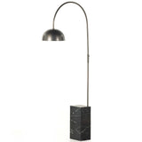 Jenkin Floor Lamp, Black Marble-Lighting-High Fashion Home