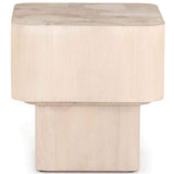 Blanco End Table, Bleached Burl-High Fashion Home