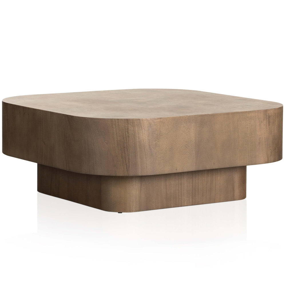 Blanco Coffee Table, Warm Umber Burl