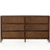 Sydney 6 Drawer Dresser, Brown Wash-High Fashion Home