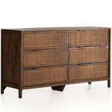 Sydney 6 Drawer Dresser, Brown Wash-High Fashion Home