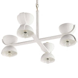 Santorini Chandelier, Matte White Plaster-Lighting-High Fashion Home