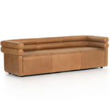 Evie 88" Leather Sofa, Palermo Cognac-Furniture - Sofas-High Fashion Home