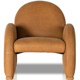 Nicola Leather Chair, Kennison Cognac