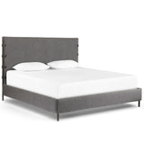 Anderson Bed, Knoll Charcoal-Furniture - Bedroom-High Fashion Home