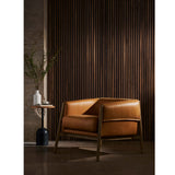 Idris Leather Chair, Palermo Butterscotch-Furniture - Chairs-High Fashion Home