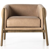 Idris Leather Chair, Palermo Nude-Furniture - Chairs-High Fashion Home