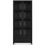 Shadow Box Cabinet, Black-Furniture - Storage-High Fashion Home