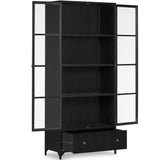 Shadow Box Cabinet, Black-Furniture - Storage-High Fashion Home