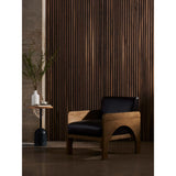 Jeanne Leather Chair, Sonoma Black-Furniture - Chairs-High Fashion Home