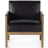 Jeanne Leather Chair, Sonoma Black-Furniture - Chairs-High Fashion Home