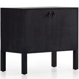 Isador Bar Cabinet, Black Wash Poplar-Furniture - Storage-High Fashion Home