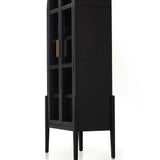 Tolle Cabinet, Drifted Matte Black Solid-Furniture - Storage-High Fashion Home