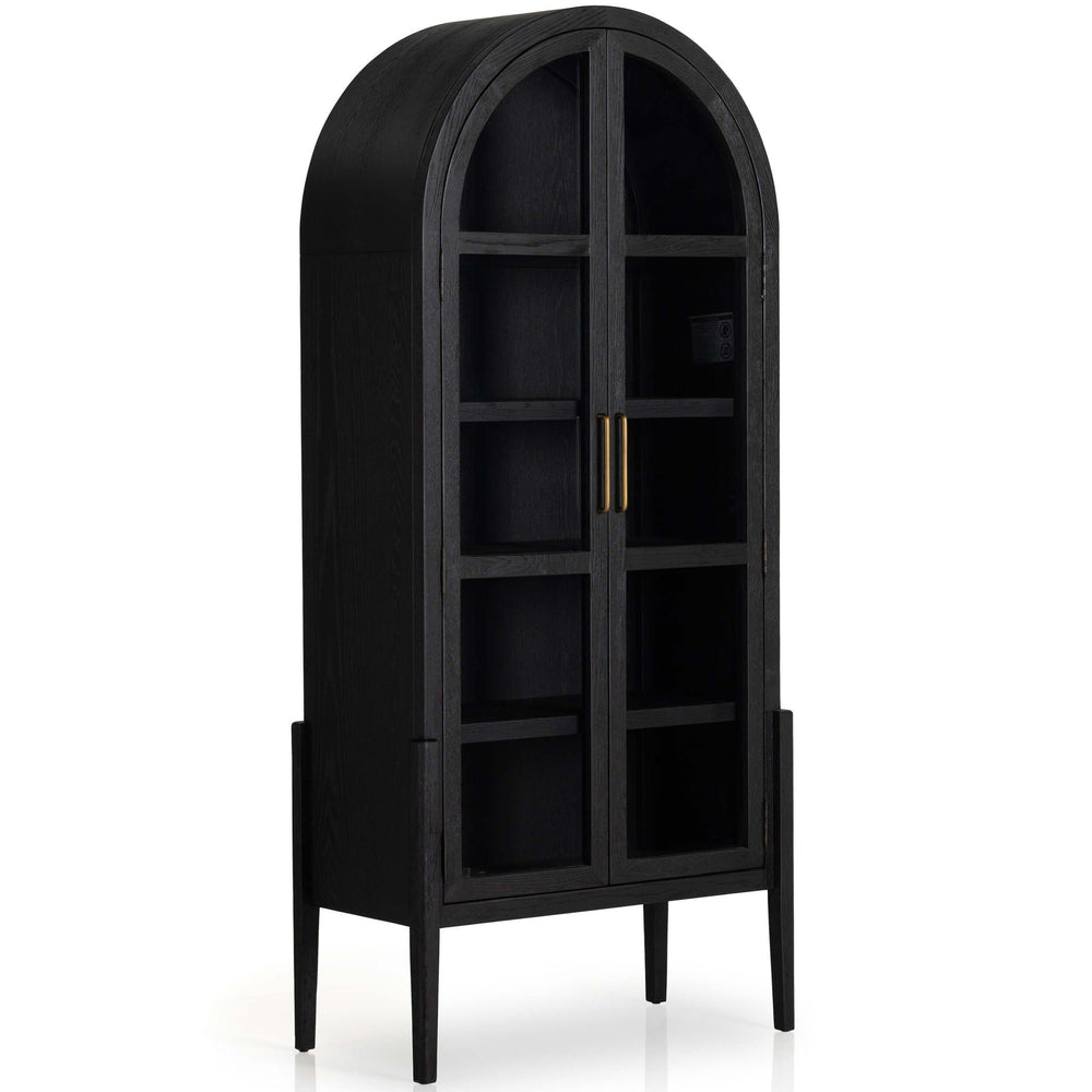 Tolle Cabinet, Drifted Matte Black Solid-Furniture - Storage-High Fashion Home