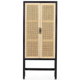 Caprice Narrow Cabinet, Black Wash Mango-Furniture - Storage-High Fashion Home