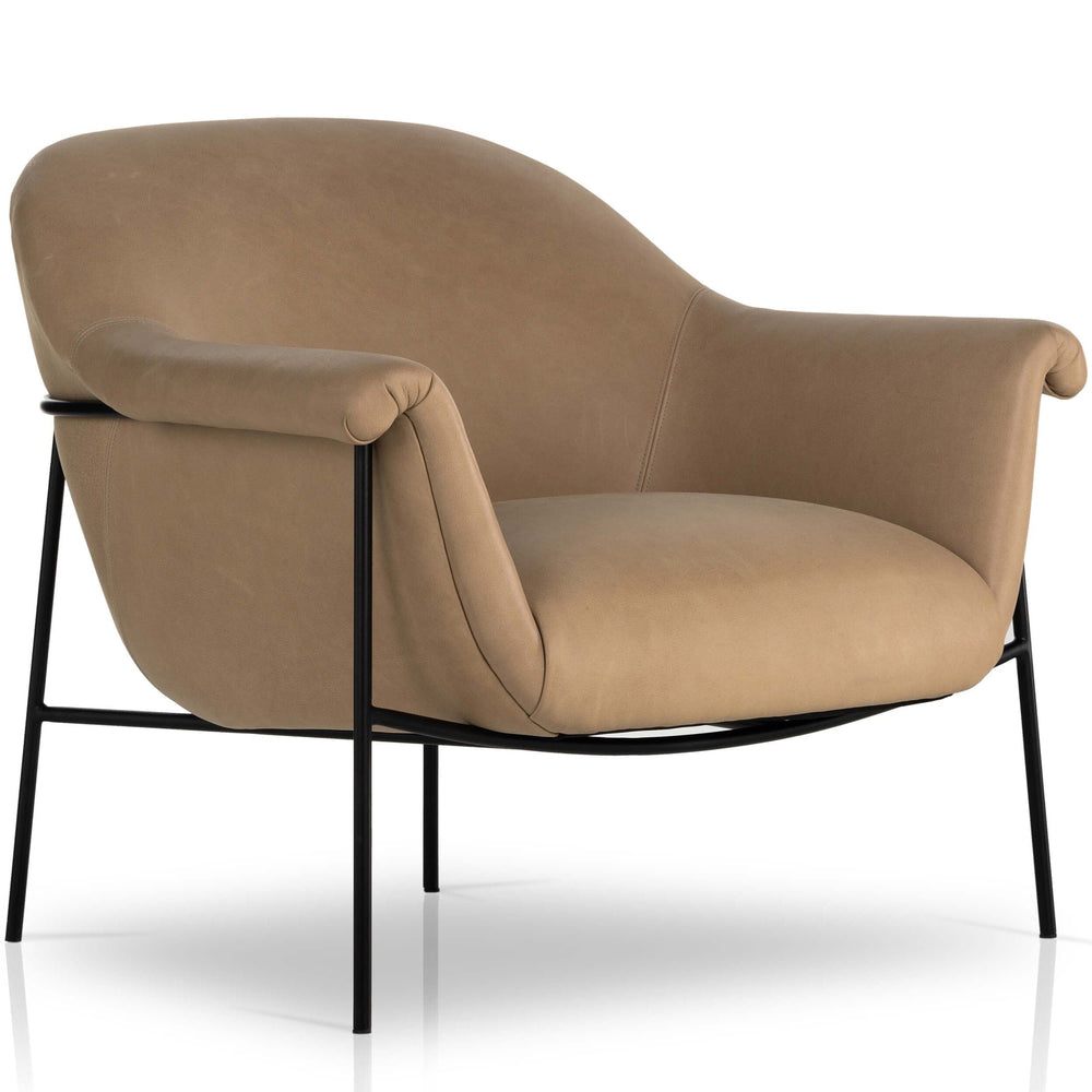 Suerte Leather Chair, Palermo Nude-Furniture - Chairs-High Fashion Home