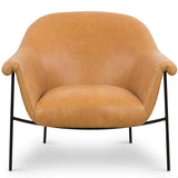 Suerte Leather Chair, Palermo Butterscotch-Furniture - Chairs-High Fashion Home