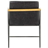 Rowen Leather Dining Chair, Sonoma Black-Furniture - Dining-High Fashion Home