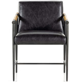 Rowen Leather Dining Chair, Sonoma Black-Furniture - Dining-High Fashion Home